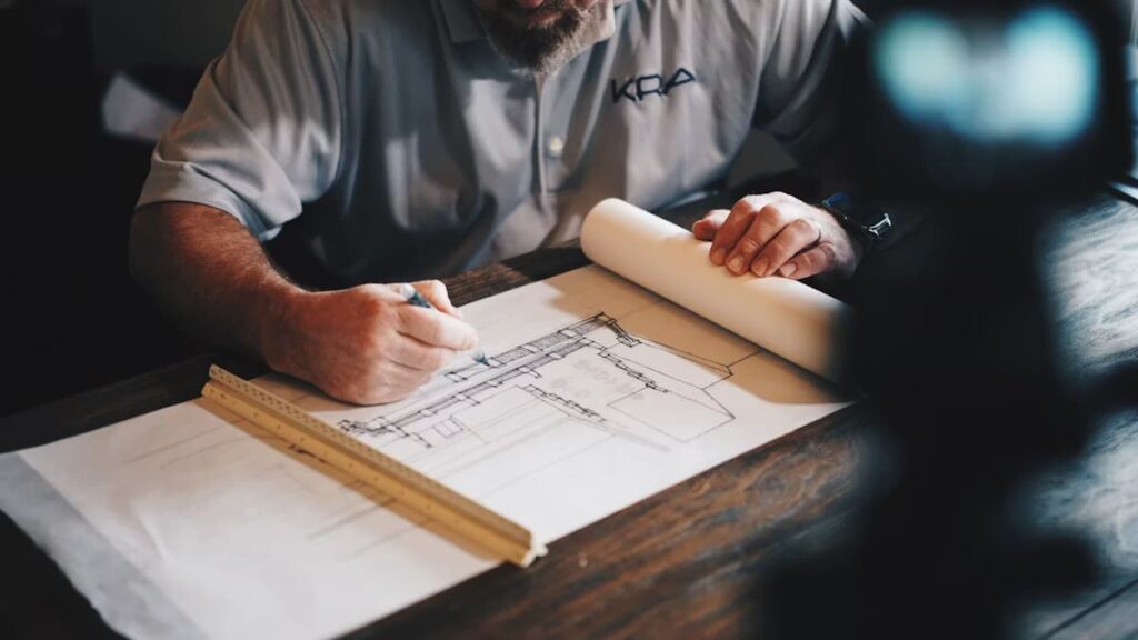 Diseño web premium en tonos oscuros para empresas de reformas y constructoras.